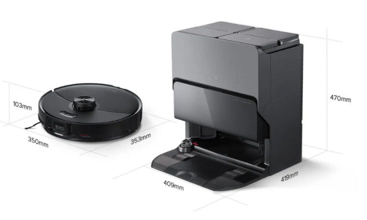 Робот-пылесос с базой Roborock S8 MaxV Ultra RU (РСТ) черный